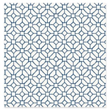 A-Street Prints Gigi Geometric Wallpaper in Navy | Bed Bath & Beyond