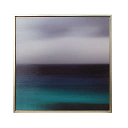 Madison Park Signature Blue Seascape 32-Inch x 32-Inch Framed Wall Art