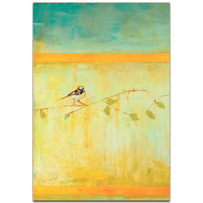 Metal Art Studio Bird With Horizontal Stripes V2 22 Inch X 32 Inch Metal Wall Art Bed Bath Beyond