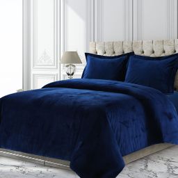 Navy Velvet Bedding Bed Bath Beyond