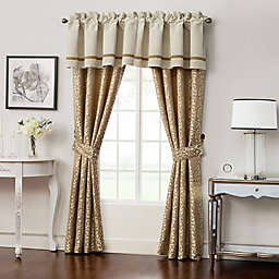 Waterford® Ansonia Pole Top Window Curtain Panels and Valance