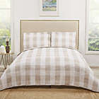 Alternate image 0 for Truly Soft Buffalo Plaid Full/Queen Quilt Set in Khaki