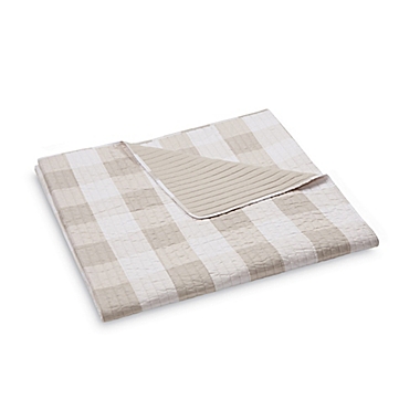 Truly Soft Buffalo Plaid King Quilt Set in Khaki. View a larger version of this product image.