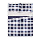 Alternate image 1 for Truly Soft Buffalo Plaid Full/Queen Quilt Set in Navy