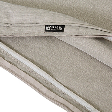 Classic Accessories Montlake 72-Inch x 21-Inch Chaise Lounge Cushion Slip Cover Heather Grey. View a larger version of this product image.