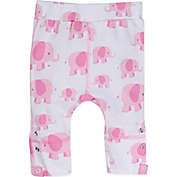 Posheez Snap&#39;n Grow Elephant Print Adjustable/Expandable Pant in Pink
