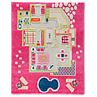 Alternate image 0 for IVI Playhouse 2&#39;7&quot; x 3&#39;8&quot; 3-Dimensional Play Rug in Pink