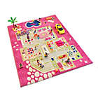 Alternate image 3 for IVI Playhouse 2&#39;7" x 3&#39;8" 3-Dimensional Play Rug in Pink