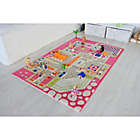 Alternate image 4 for IVI Playhouse 3&#39;3" x 4&#39;11" 3-Dimensional Play Rug in Pink
