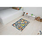 Alternate image 1 for IVI Traffic 2&#39;7" x 3&#39;8" 3-Dimensional Play Rug in Blue