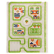 IVI Traffic 2&#39;7&quot; x 3&#39;8&quot; 3-Dimensional Play Rug in Green