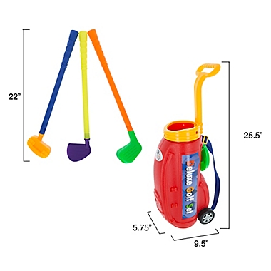 Hey! Play! Toddler Toy Golf Play Set and Carrier. View a larger version of this product image.