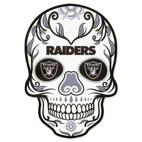 Ongekend NFL Oakland Raiders Outdoor Dia De Los Muertos Skull Decal | Bed AL-06
