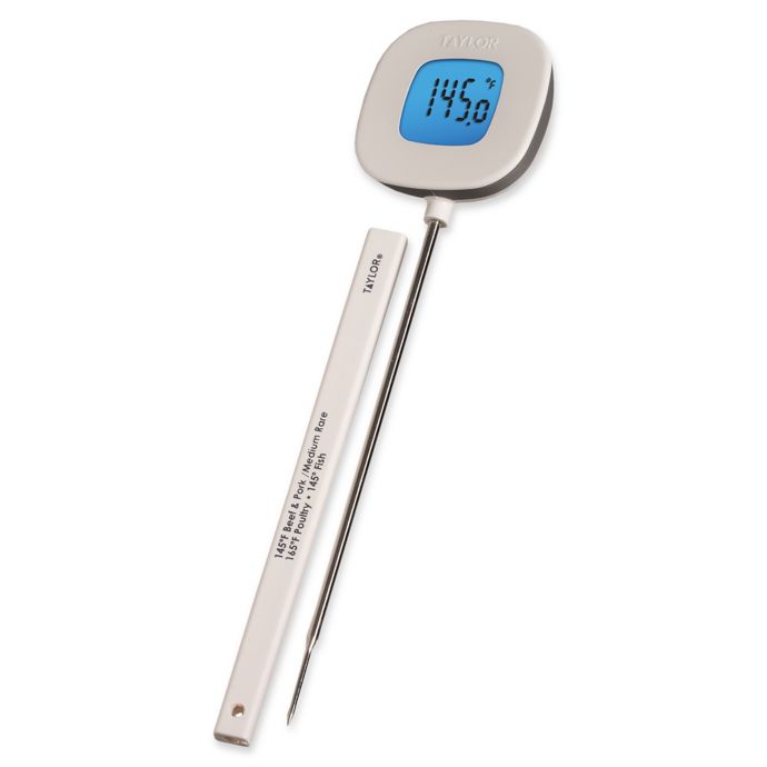 Taylor® Digital Thermometer in White Bed Bath and Beyond Canada