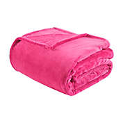 Intelligent Design Microlight Plush Oversized Twin Blanket in Pink