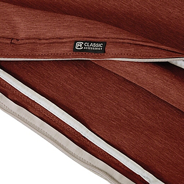 Classic Accessories&reg; Montlake&trade; FadeSafe 17-Inch Dining Seat Cushion Slip Cover in Red. View a larger version of this product image.