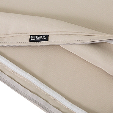 Classic Accessories&reg; Montlake&trade; FadeSafe 18-Inch Lounge Seat Cushion Slip Cover in Beige. View a larger version of this product image.