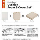 Alternate image 5 for Classic Accessories&reg; Montlake&trade; FadeSafe 18-Inch Lounge Seat Cushion Slip Cover in Beige