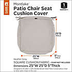 Alternate image 1 for Classic Accessories&reg; Montlake&trade; FadeSafe 25-Inch Lounge Seat Cushion Slip Cover