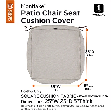 Classic Accessories&reg; Montlake&trade; FadeSafe 25-Inch Lounge Seat Cushion Slip Cover. View a larger version of this product image.