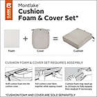 Alternate image 5 for Classic Accessories&reg; Montlake&trade; FadeSafe 25-Inch Lounge Seat Cushion Slip Cover