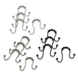 Moen® Double Shower Curtain Hooks (Set of 12)