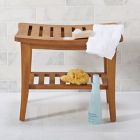 Alternate image 1 for Teak Wood Shower Bench