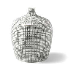 Kassatex Raffia Cotton Ball Jar in Grey