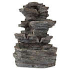 Alternate image 0 for Pure Garden Rock Waterfall Tabletop Fountain