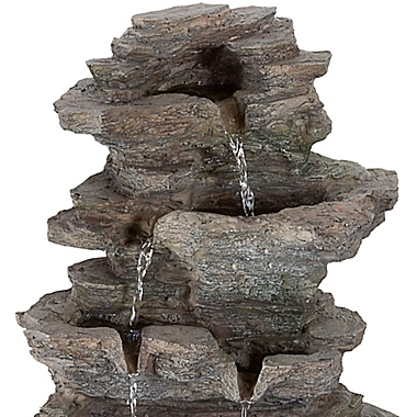 Pure Garden Rock Waterfall Tabletop Fountain. View a larger version of this product image.