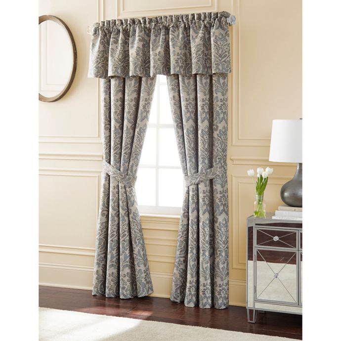 Rose Tree Dresden 84 Inch Rod Pocket Window Curtain Panel Pair In