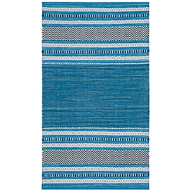 Safavieh Montauk 2&#39;6" x 4&#39; Savannah Rug in Blue. View a larger version of this product image.