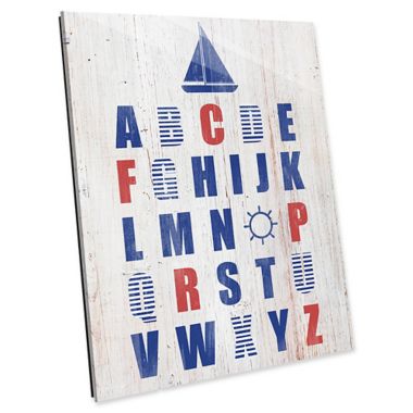 Astra Art Nautical Alphabet Acrylic Wall Art | Bed Bath & Beyond