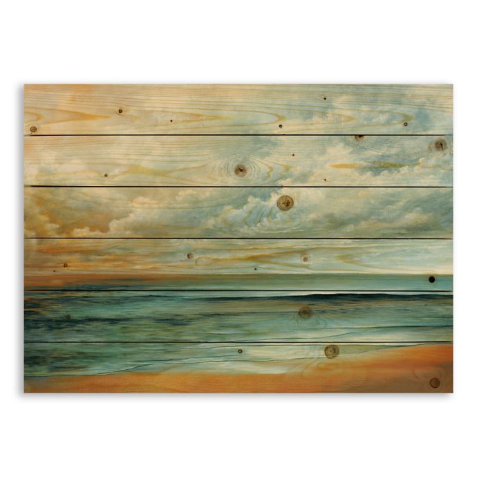 Designs Direct Painterly Beachscape 30 Inch X 21 Inch Pallet Wood