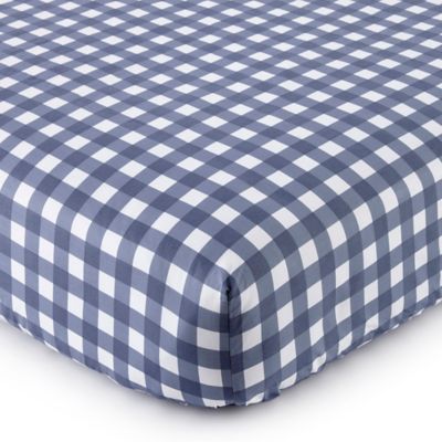 blue and white crib sheets