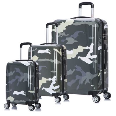 camo hardside luggage