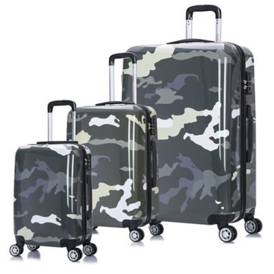 camo hard suitcase