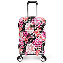 BEBE Marie 21-Inch Rolling Hardside Carry On Spinner in Floral