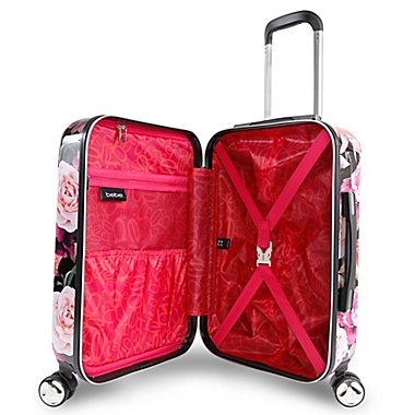 BEBE Marie 21-Inch Rolling Hardside Carry On Spinner in Floral. View a larger version of this product image.
