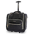 Alternate image 1 for BEBE Leena 15.5-Inch Softside Rolling Under the Seat Carry On Tote in Black