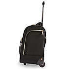Alternate image 6 for BEBE Leena 15.5-Inch Softside Rolling Under the Seat Carry On Tote in Black