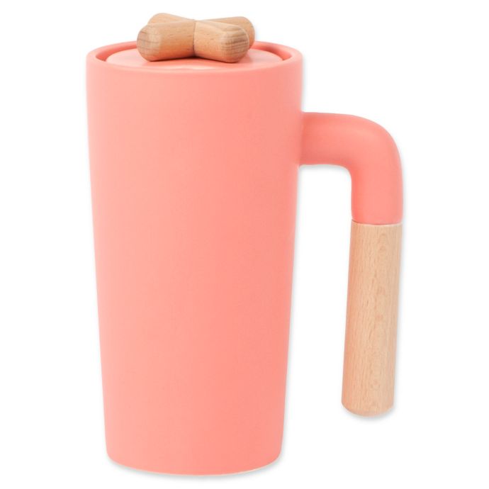 Manna™ 12 oz. Valve Ceramic & Wood Coffee Mug Bed Bath and Beyond Canada