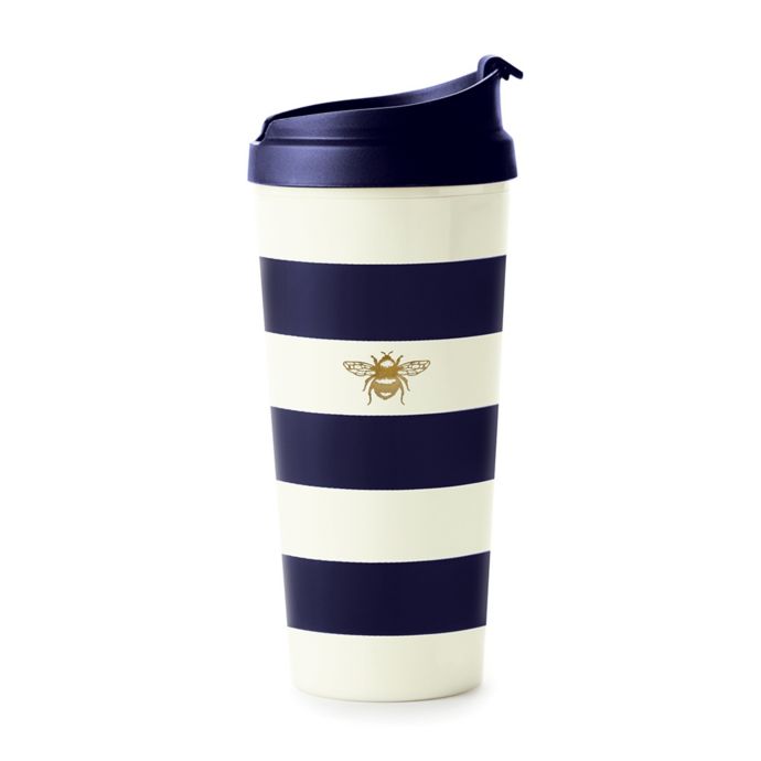 kate spade new york Navy Stripe Thermal Travel Mug Bed Bath and
