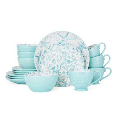 teal dinnerware sets