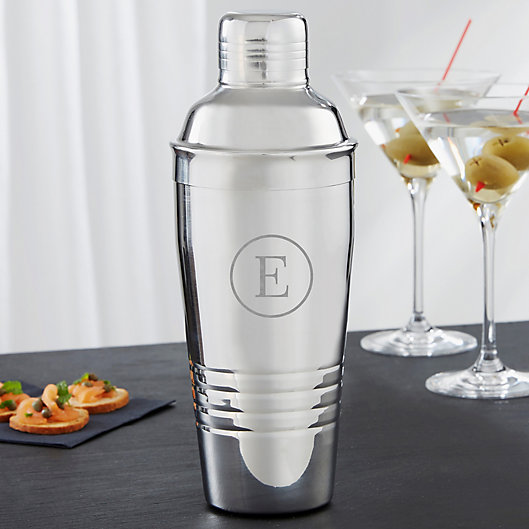 Alternate image 1 for Top Shelf Personalized Stainless Steel Double Wall Engraved Cocktail Shaker