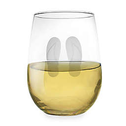 Flip Flop Stemless Wine Glass