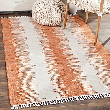 Safavieh Montauk 3&#39; x 5&#39; Ryder Rug in Orange. View a larger version of this product image.