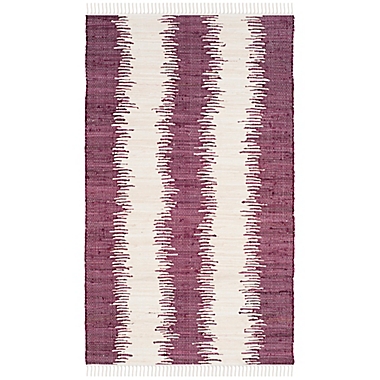 Safavieh Montauk 3&#39; x 5&#39; Ryder Rug in Purple. View a larger version of this product image.