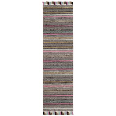 Safavieh Montauk 2'3" x 8' Madden Rug in Black. View a larger version of this product image.