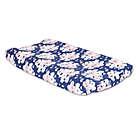 Alternate image 0 for The Peanutshell&trade;  Floral Changing Pad Cover in Navy